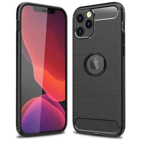 Custodia B-case Tpu Silicone Cover Case Per Apple Iphone 13 Pro Carbon Metal Black - Foto 1