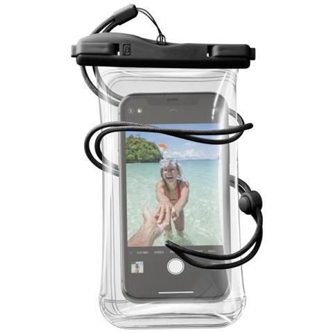 Cellularline Voyager - Universale Custodia Impermeabile Per Smartphone Nero - Foto 1