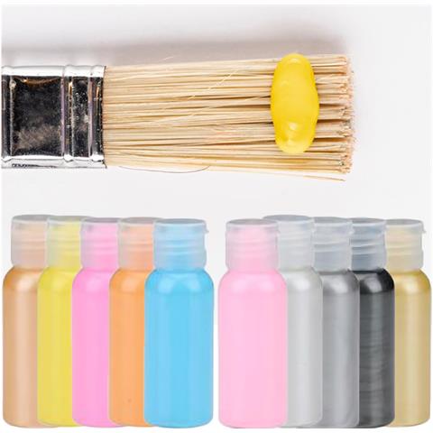 Set 10 Colori Acrilici Per Dipingere Su Carta Tela Adatto A Bambini E Adulti - Foto 2