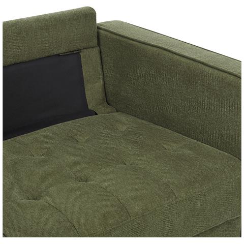 Divano 3 Posti Nurmo Tessuto Verde Scuro - Foto 8