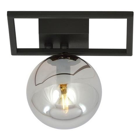 Lampada A Soffitto Imago - Nero, Grigio - Acciaio Verniciato A Polvere, Vetro - 20x21x18 Cm - Foto 1