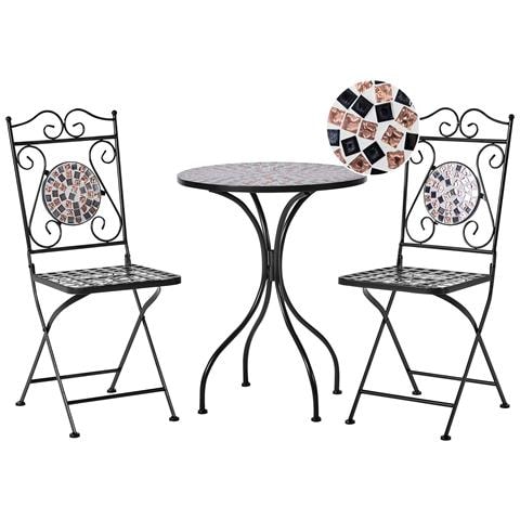 Set Di Tavolino E Sedie Nero Carpino - Foto 2