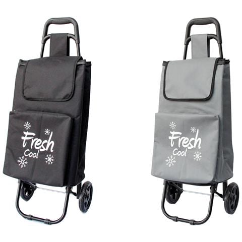 Carrello Spesa Termico Con Ruote Trolley Portaspesa Con Manico Alfredo Carrello Grigio - Foto 2