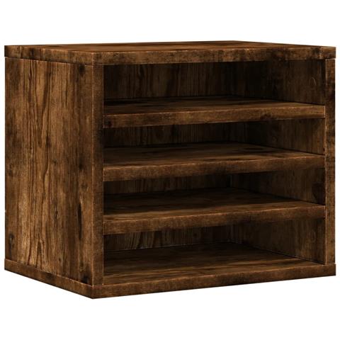 Organizer Scrivania Rovere Fumo 36x26x29,5cm Legno Multistrato - Foto 2