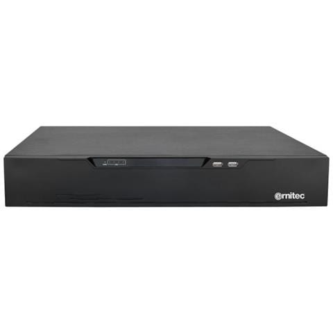 NVR Ajax 16 Canali 4K Con HDMI – Videoregistratore Di Rete Nero Con Supporto Per Hard Disk Fino A 16 TB