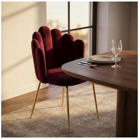 Flow - Sedia Di Design Moderno In Velluto - Foto 2