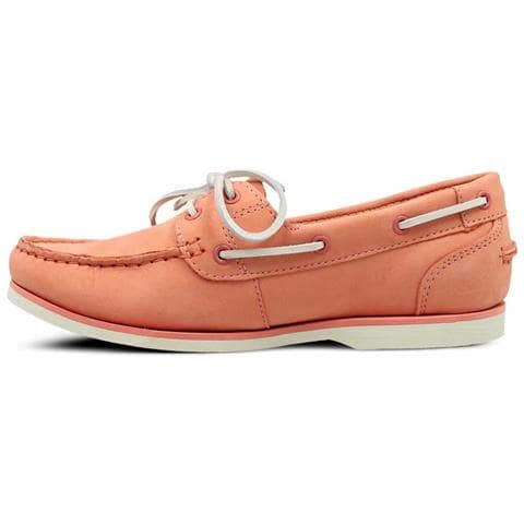 Scarpe Classic Boat Da Donna In Pelle Rosa 37 - Foto 3