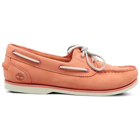 Scarpe Classic Boat Da Donna In Pelle Rosa 37 - Foto 1
