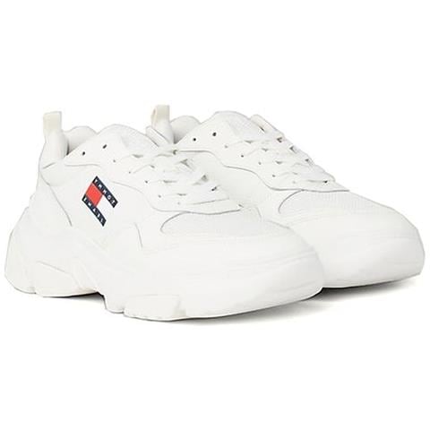 Lightweight Hybrid Leisure Trainers Sneakers Pelle Scarpe Donna Beige Eu 36, En0en02566 Ybl - Foto 1