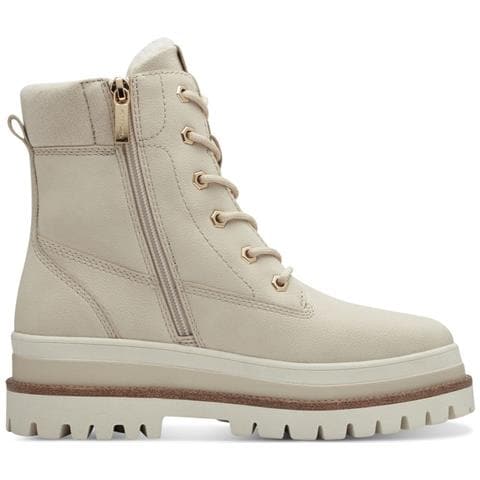 Wl Lace Boot Ivory Stivaletti Tessile Scarpe Donna Beige Eu 37, 1-26231-43 418 - Foto 3