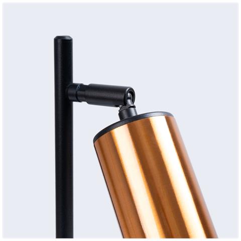 Lampada Da Tavolo Winx Nero /cooper Sl. 1381 - Moderno Lampade Da Scrivania Nero /rame 44x13x15 Cm - Foto 8