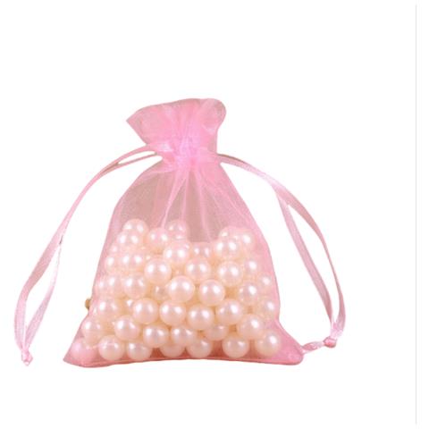 Confezione Da 100 Sacchetti In Organza Per Gioielli Pink - Foto 1