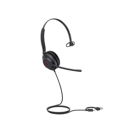 UH35 Mono Teams USB-C /A Auricolare Cablato A Padiglione Musica e Chiamate USB Type-C / USB Type-A Nero - Foto 2