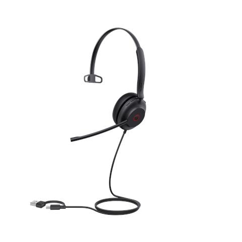 UH35 Mono Teams USB-C /A Auricolare Cablato A Padiglione Musica e Chiamate USB Type-C / USB Type-A Nero - Foto 5