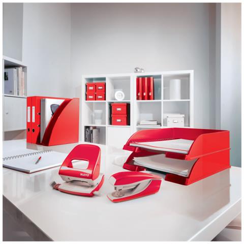 Leitz Wow Raccoglitore Ad Anelli A4 Rosso - Foto 2