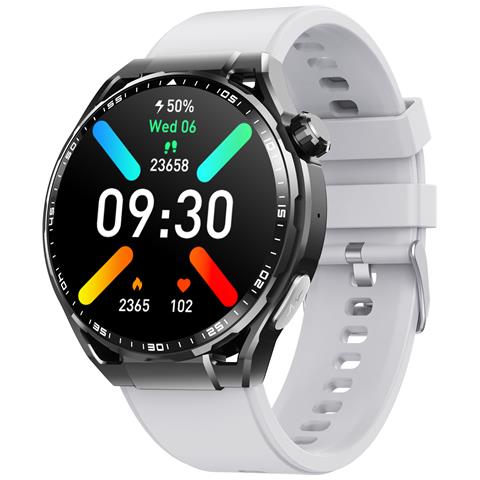 Smartwatch Con Ecg, Cardiofrequenzimetro, Fitness Tracker E Molteplici Modalità Sportive Black And Grey Strap - Foto 1