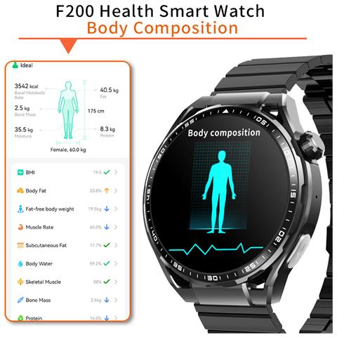 Smartwatch Con Ecg, Cardiofrequenzimetro, Fitness Tracker E Molteplici Modalità Sportive Black And Grey Strap - Foto 7