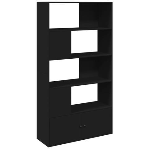 Libreria Nera 100x36x189 Cm In Legno Multistrato - Foto 2