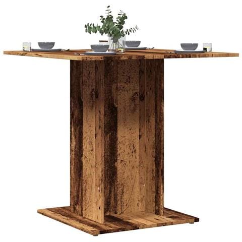 Tavolo Da Pranzo Legno Antico 80x80x75 Cm In Legno Multistrato - Foto 1