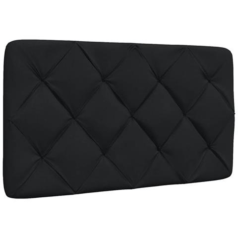 Cuscino Testiera Nero 90 Cm In Tessuto - Foto 1