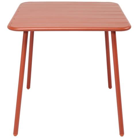 Bergame Tavolo Da Pranzo A 4 Posti 70x70cm In Terracotta - Foto 1