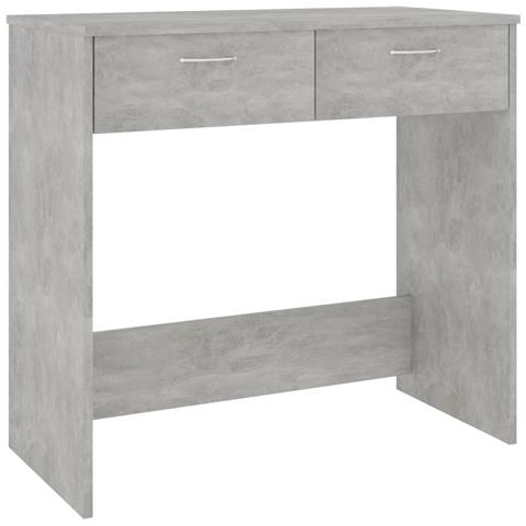 Lusso Casadino -  Scrivania Grigio Cemento 80x40x75 Cm In Legno Multistrato - Foto 1