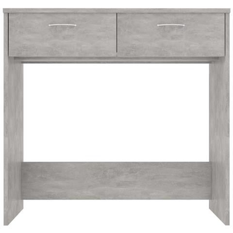 Lusso Casadino -  Scrivania Grigio Cemento 80x40x75 Cm In Legno Multistrato - Foto 2