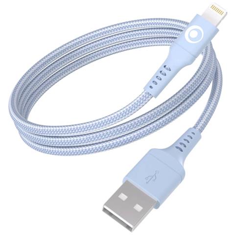 Cavo Di Ricarica E Trasferimento Usb-a /lightning 2,4a Fastcharge 12w 1,2m, Blu - Foto 1