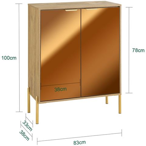 Credenza 83x38x100cm Fsb96-g - Foto 2