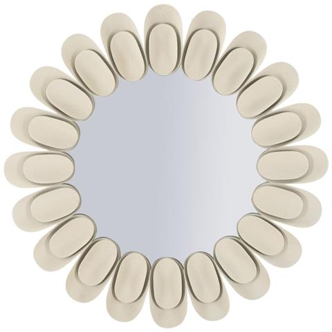 Specchio Con Cornice Mf781 - Beige - Metallo - 85x85x6 Cm - Foto 1