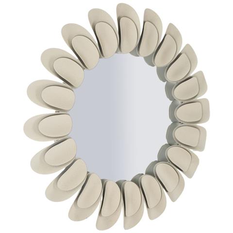 Specchio Con Cornice Mf781 - Beige - Metallo - 85x85x6 Cm - Foto 2