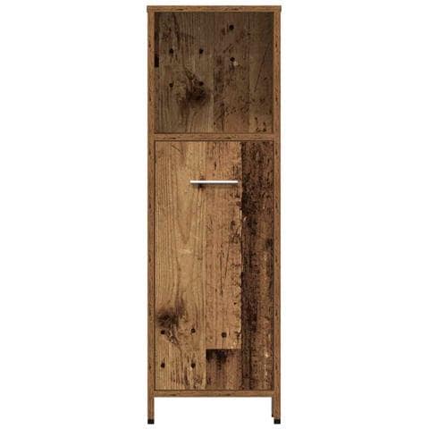 Set Mobili da Bagno 4 pz Legno Antico in Legno Multistrato - Foto 9