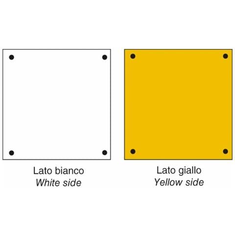 Targa Ripetitrice Provvisoria Bianca/gialla Per Rimorchi Agricoli - Foto 1