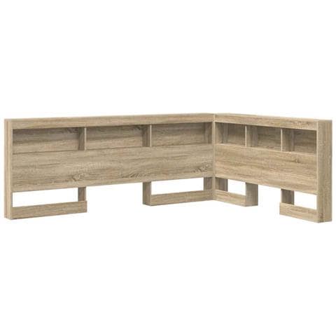 Testata contenitore rovere sonoma 135 cm Legno multistrato - Foto 1