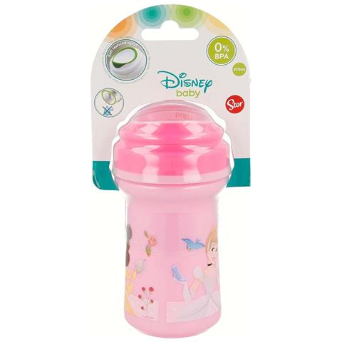 Borraccia 310ml Per Bambini Con Beccuccio In Plastica Senza Bpa, Rosa Chiaro - Foto 4