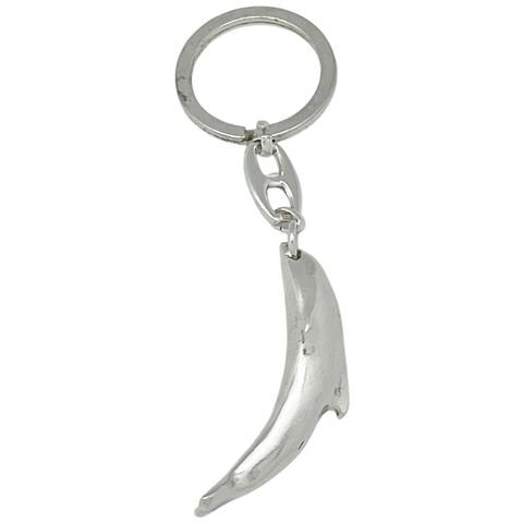 Portachiavi A Forma Di Delfino Placcato Argento - Foto 1