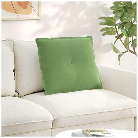 Cuscino per Schiena Verde chiaro 60 x 50 cm Tessuto in Cords - Foto 2