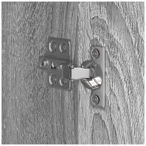 Mobile da Bagno con cassetto Grigio Sonoma 40 x 30 x 180 cm - Foto 9