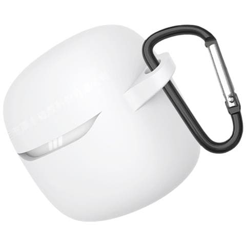 Custodia Protettiva In Silicone Compatibile Con Jbl Tune Flex 2 - Cover Anti-caduta Per Auricolari White - Foto 2