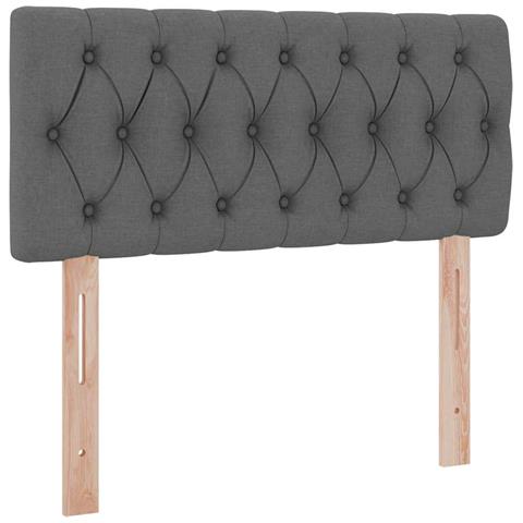 Letto con contenitore e materasso Grigio scuro 90 x 190 cm - Foto 9