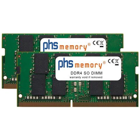 Kit Memoria Ram Da 64gb (2x32gb) Phs Per Dell Alienware 17 R3 I7-6820hk Ddr4 So Dimm 2666mhz Pc4-2666v-s (sp313397) - Foto 1