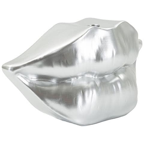Soprammobile Mouth Lip Argento In Resina A Forma Di Labbra - Foto 2