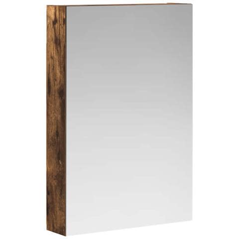 Mobiletto per specchio da bagno Rovere fumé 40 x 10,5 x 60,5 cm - Foto 1