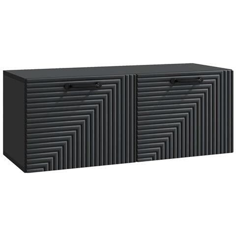 Mobile Porta TV da Muro Nero 78,5 x 31 x 30 cm - Foto 1