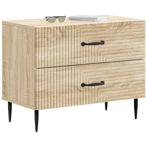 Armadio da Notte con cassetto Rovere Sonoma 62 x 34,5 x 47,5 cm - Foto 2