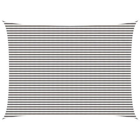 Telo Ombra Grigio chiaro e bianco 5 x 7 m HDPE - Foto 1
