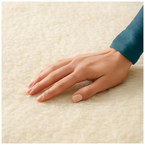 Scaldasonno Adapto Plus 100% Lana e Merino, Singolo 80x150 cm, Caldo Subito, Tecnologia Brevettata Adapto Plus, Sistema Sicurezza ElectroBlock, Bassi consumi, 6 Temperature, Autospegnimento 1, 3, 9 ore, Made in Italy - Foto 2
