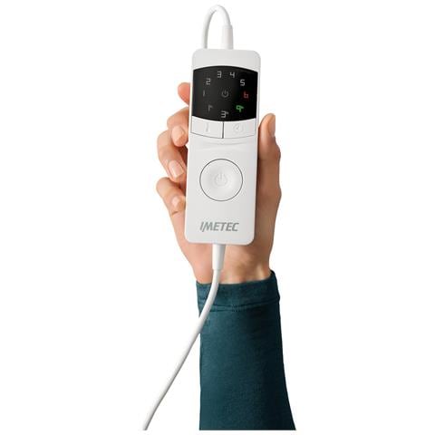 Scaldasonno Adapto Plus 100% Lana e Merino, Singolo 80x150 cm, Caldo Subito, Tecnologia Brevettata Adapto Plus, Sistema Sicurezza ElectroBlock, Bassi consumi, 6 Temperature, Autospegnimento 1, 3, 9 ore, Made in Italy - Foto 3