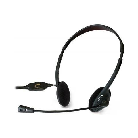 Cuffie con Microfono per PC Connessione Cavo Nera 1.8 m - Foto 2