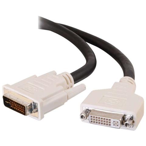 Cavo Video 81184 - Schermato - 1 Pacco - 1 x DVI-I Maschio Video - 1 x DVI-I Femmina Video - Cavo estensione - Nero - Foto 1